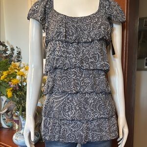 NWT Style&Co size small Elegant Gray Patterned Women's Top